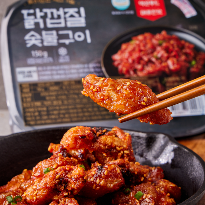 닭껍질 숯불 찹쌀 구이 캠핑음식 맥주안주 특허받은 150g 5팩 7인분 - 상세 이미지 3