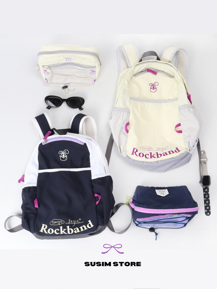 수심 Puppy Look Backpack(2 color) 퍼피 룩 백팩 키치 가방 유니크 : 수심