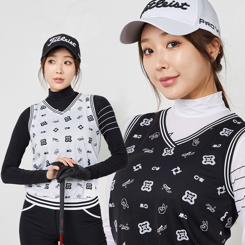 투빅토리 멀티스컬조끼 메쉬 VEST 여성골프웨어 - 메인 이미지