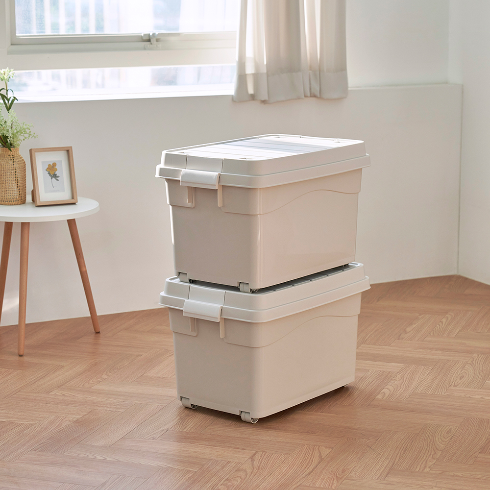 창신리빙 프랑코 퍼블릭 리빙박스 옷 정리함 60L