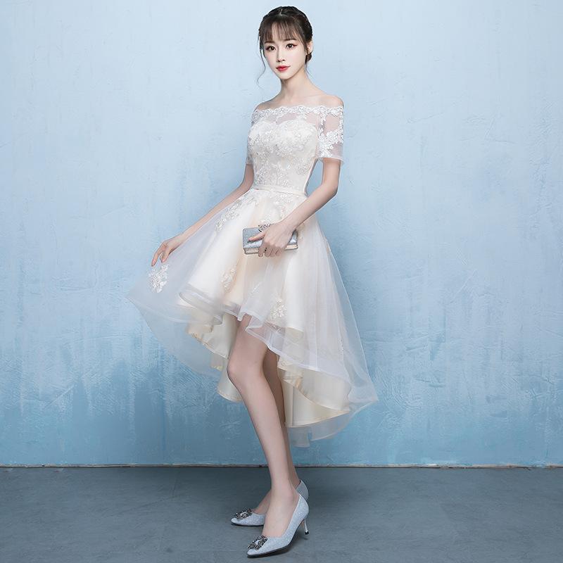 브라이덜샤워 이브닝 원피스 2부 피로연 셀프웨딩 유색 드레스 - 상세 이미지 2