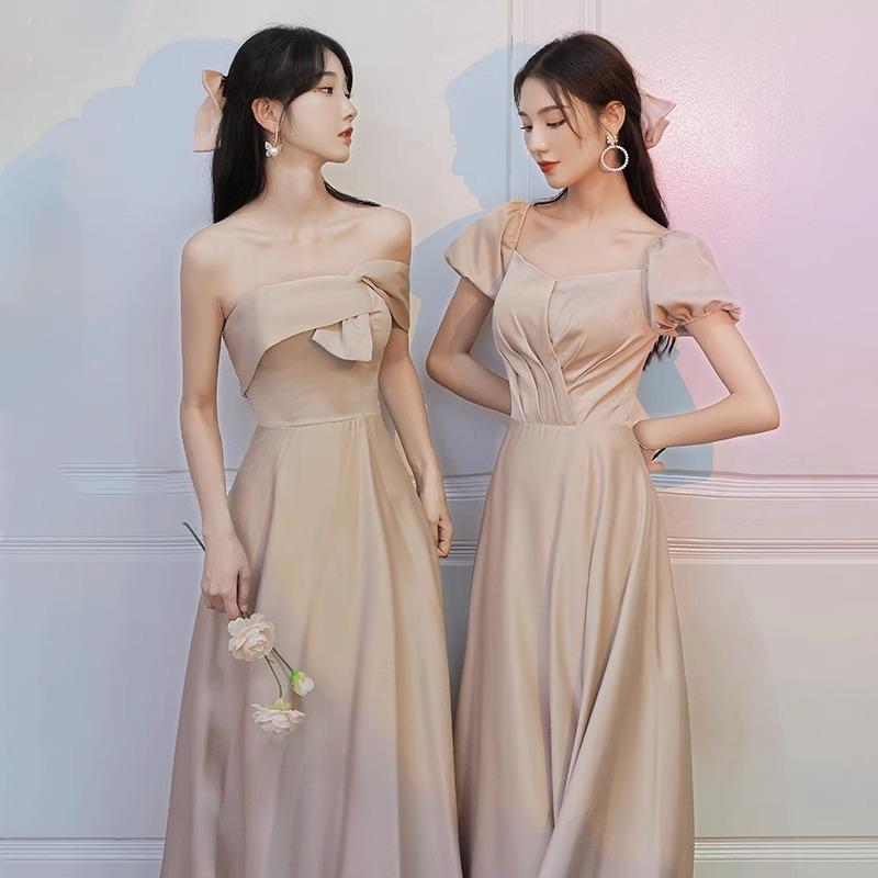 브라이덜샤워 이브닝 원피스 2부 셀프웨딩 피로연 유색 드레스 - 상세 이미지 2