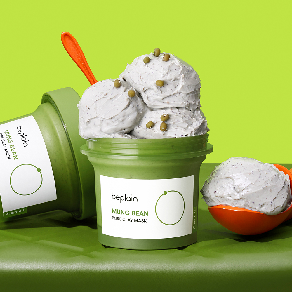 [+2회분(12mlx2)증정] 비플레인 녹두 모공 클레이 팩 120ml, 1개 / 피지팩 모공팩