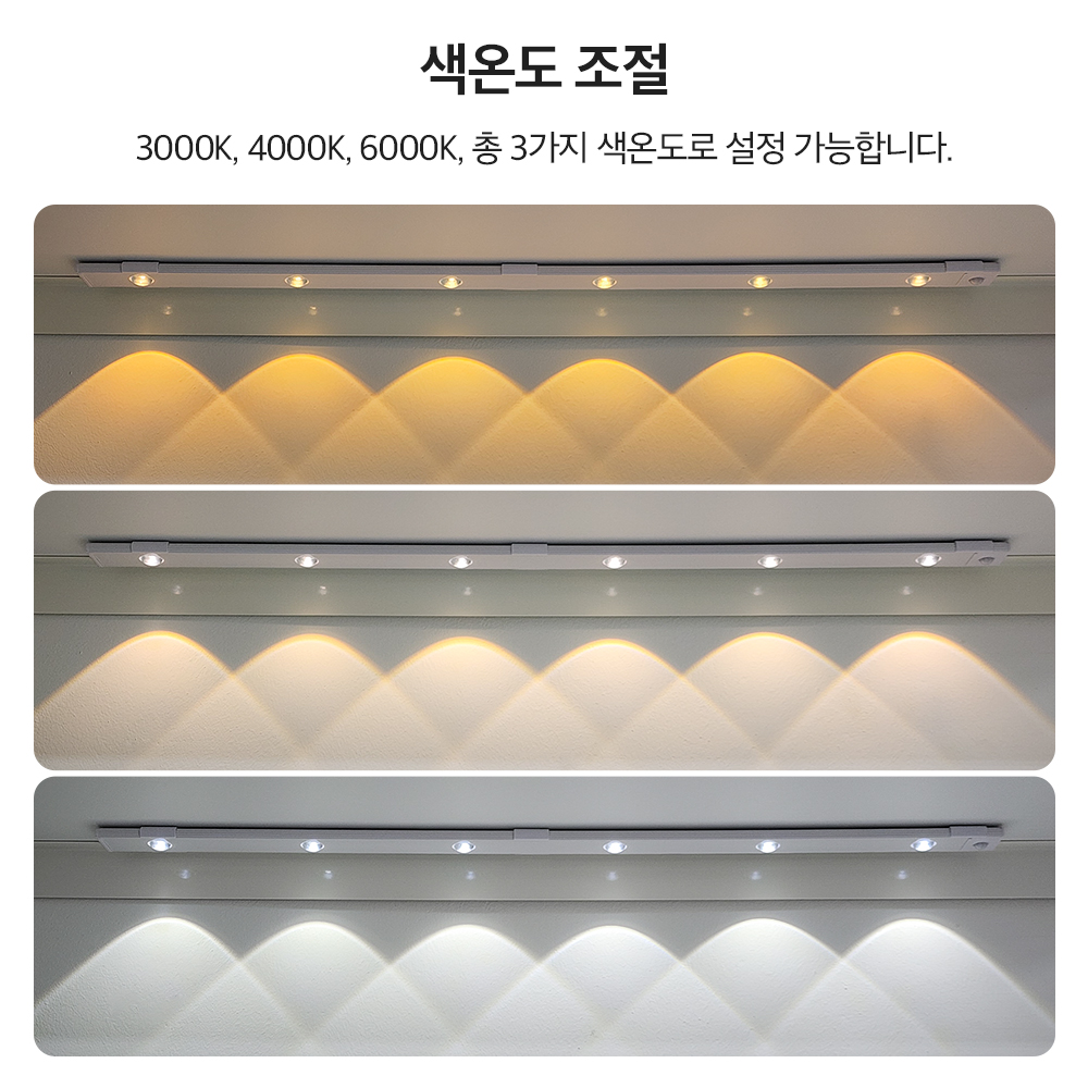 무선 led 센서등 화장실 주방 현관 신발장 센스등 부착형 간접 조명 충전식 야간 쎈서등