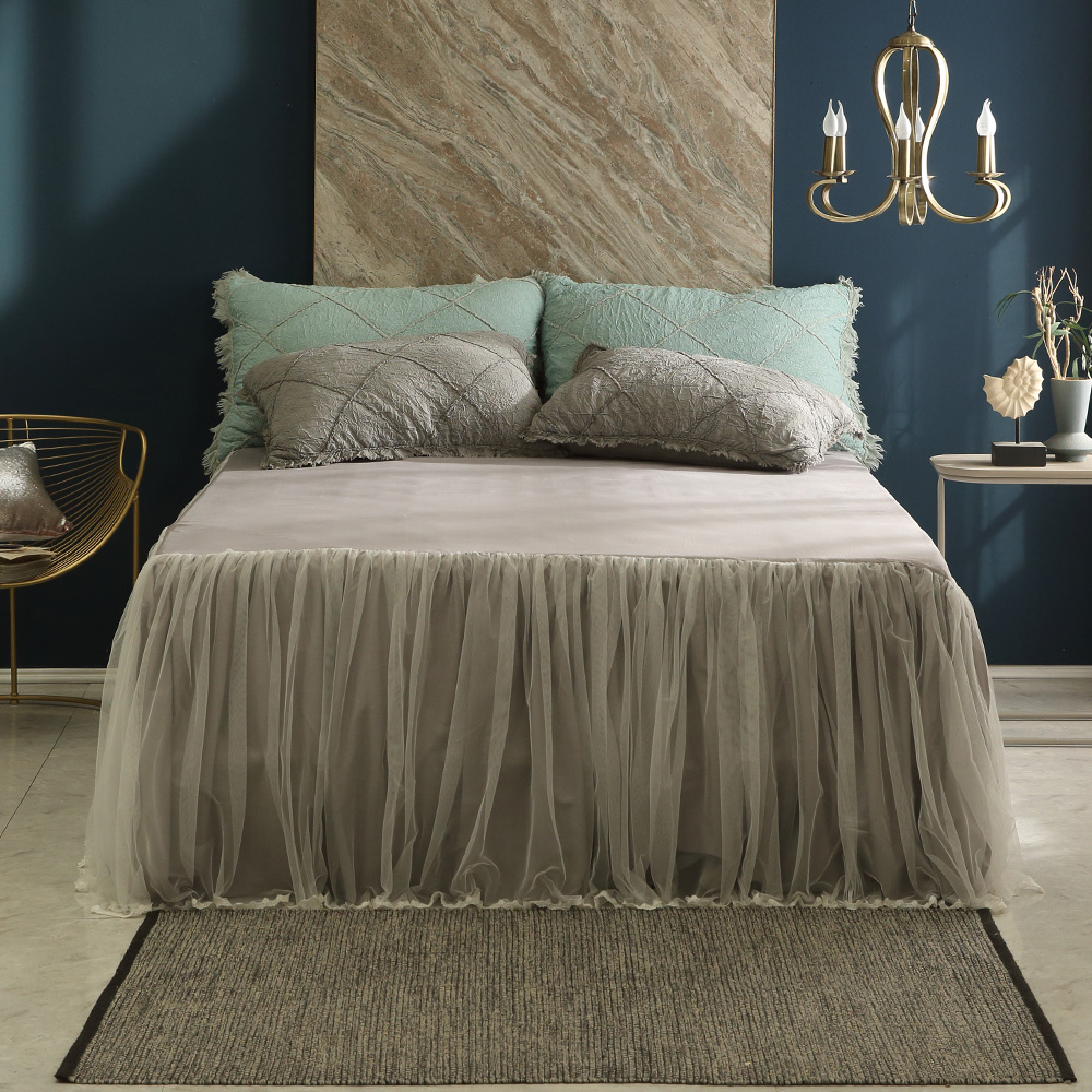 베드스커트 퀸 레이스 프릴 미라지 침대 스커트 치마