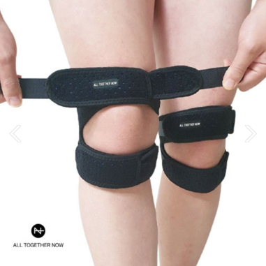 올투게더나우 자바라 런닝 무릎보호대 러닝 스쿼트 크로스핏 관절 보호 밴드 블랙 한쪽