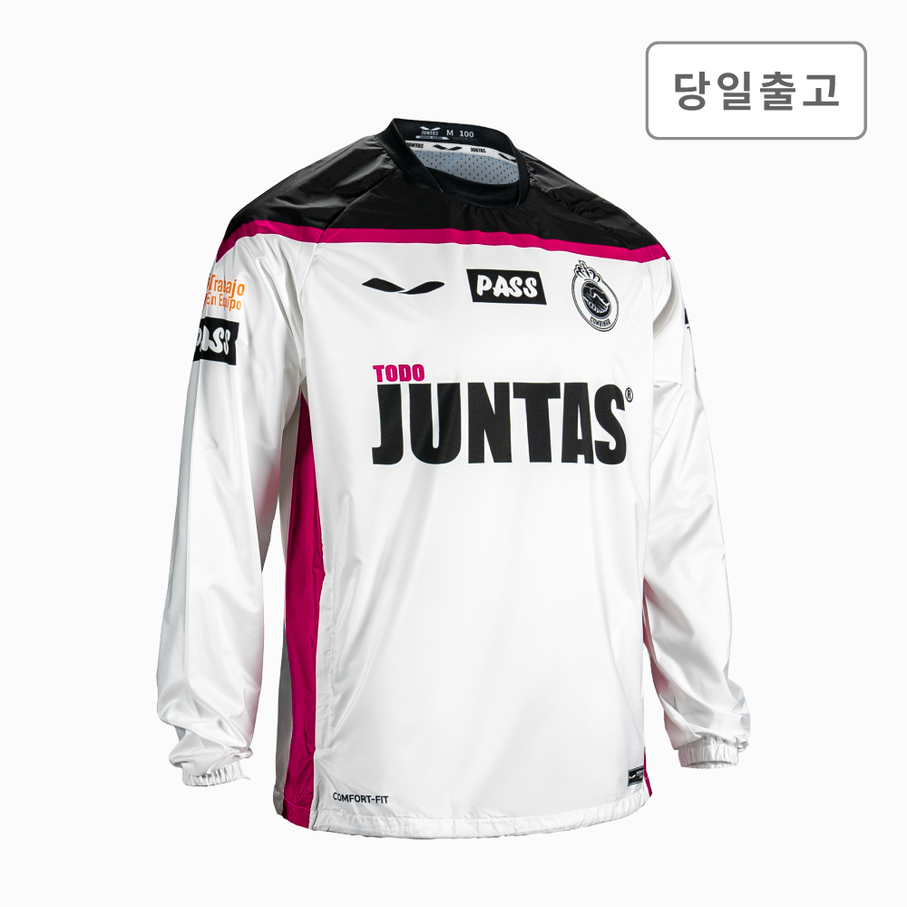 메쉬이너 윈드브레이커 로얄넥 콤비나르 2021 화이트 : 준타스