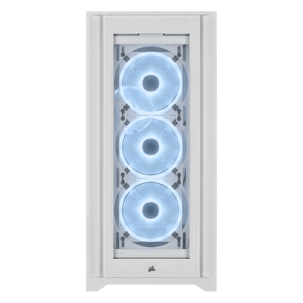 커세어 iCUE 5000X RGB QL Edition PC케이스 트루 화이트