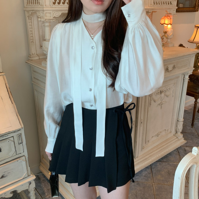 💕URBANE MADE💕 리본 플리츠 미니 스커트 치마바지 발레코어룩 (당일출고 2c) 상세 이미지 159