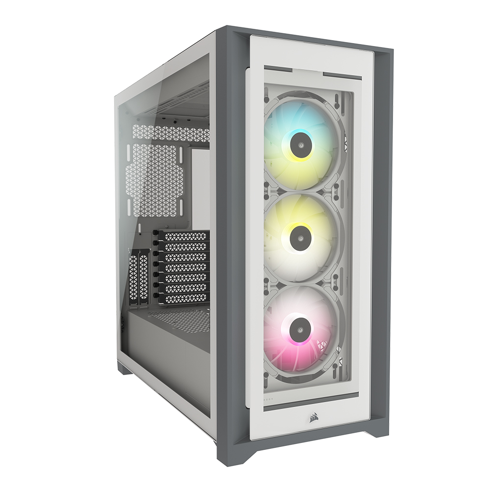 커세어 iCUE 5000X RGB PC케이스 화이트