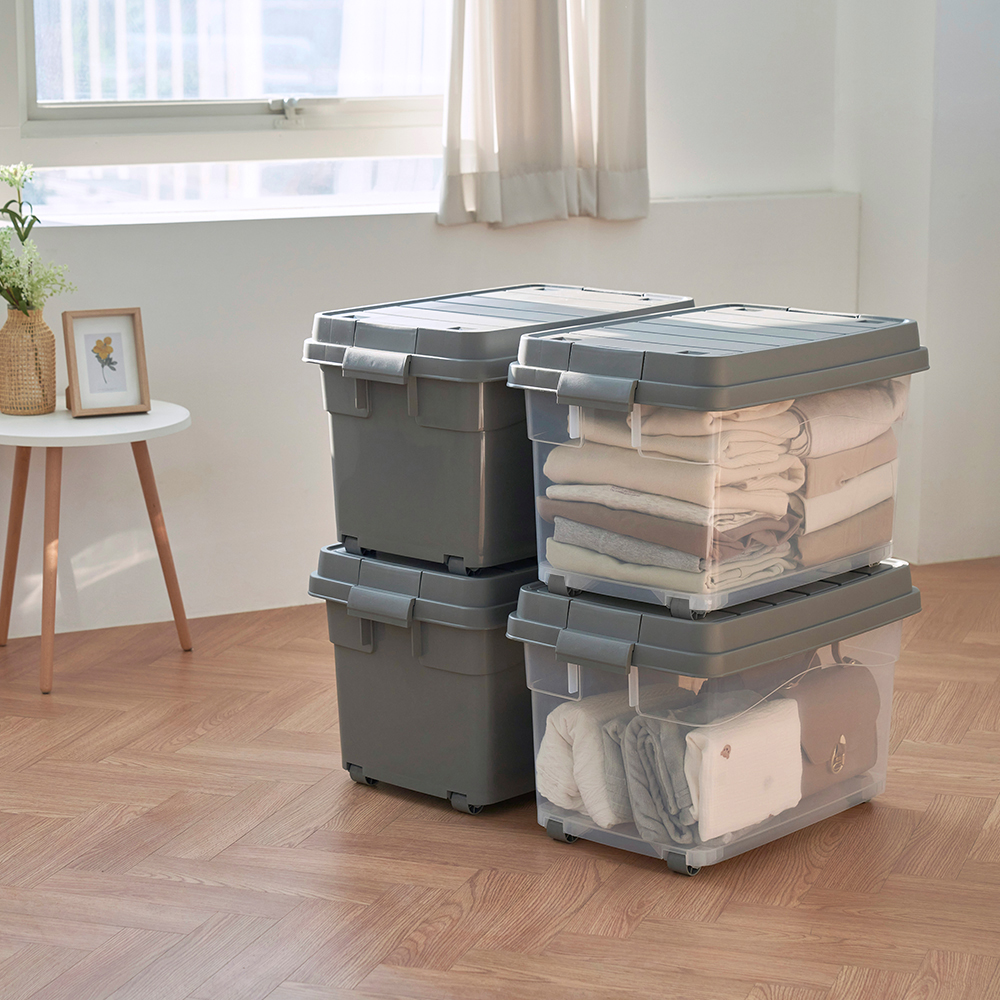 창신리빙 프랑코 퍼블릭 리빙박스 옷 정리함 60L