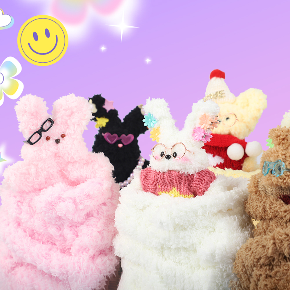 모루인형키트 원데이 완제품 만들기 가방 키링 DIY 공예 세트 강아지 악세사리 - 상세 이미지 3