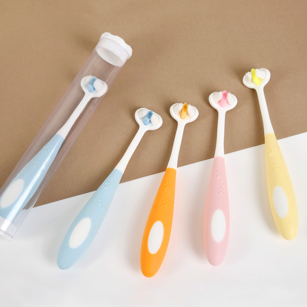 리치독스 강아지칫솔 미세모 고양이 반려동물 애견 입체 칫솔