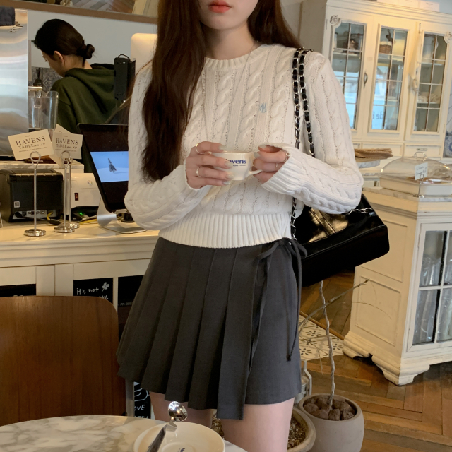 💕URBANE MADE💕 리본 플리츠 미니 스커트 치마바지 발레코어룩 (당일출고 2c) 상세 이미지 66