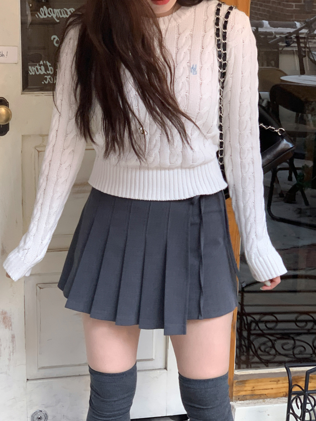 💕URBANE MADE💕 리본 플리츠 미니 스커트 치마바지 발레코어룩 (당일출고 2c) 상세 이미지 48