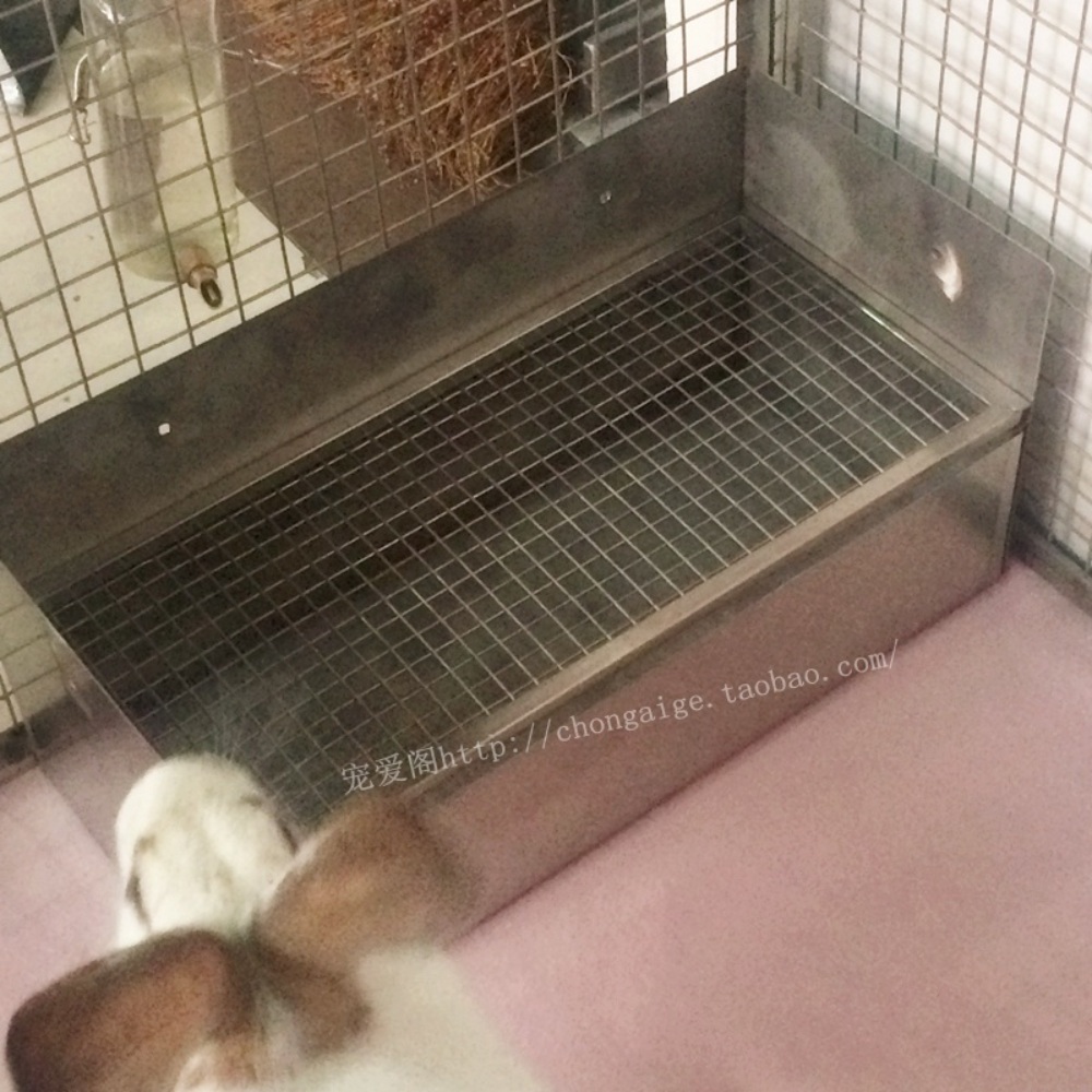 토끼화장실 스테인레스 대형 배변판 사각 햄스터 - 상세 이미지 3