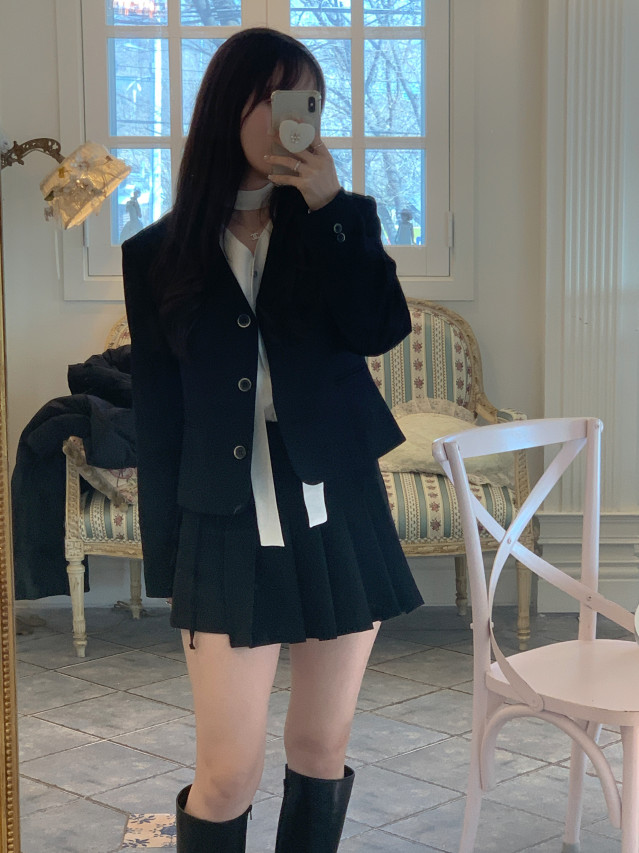 💕URBANE MADE💕 리본 플리츠 미니 스커트 치마바지 발레코어룩 (당일출고 2c) 상세 이미지 171
