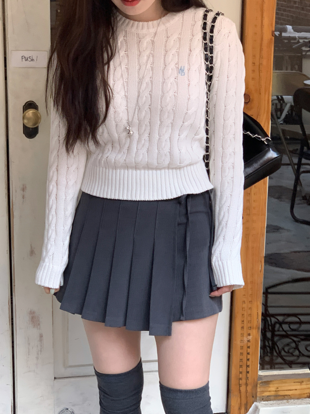 💕URBANE MADE💕 리본 플리츠 미니 스커트 치마바지 발레코어룩 (당일출고 2c) 상세 이미지 49