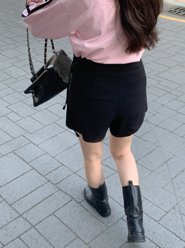💕URBANE MADE💕 리본 플리츠 미니 스커트 치마바지 발레코어룩 (당일출고 2c) 상세 이미지 199