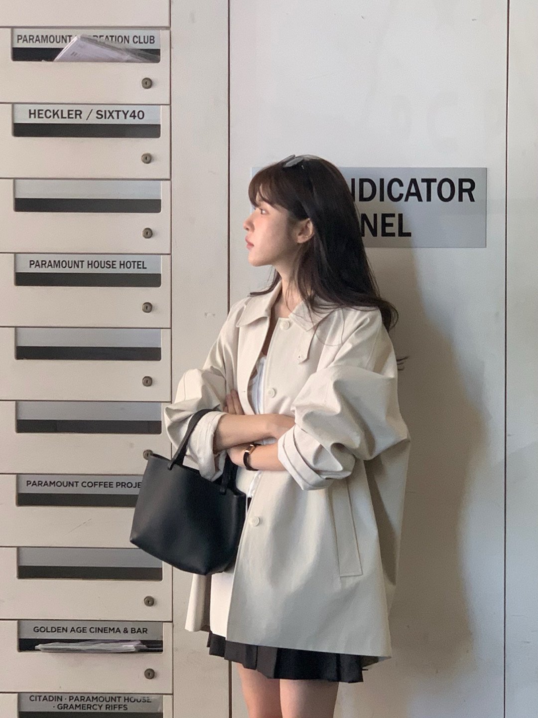 베 당일 / (재진행) 베르가못 하프 트렌치 코트 코튼 카라 래글런 싱글 ct (3col) 상세 이미지 14