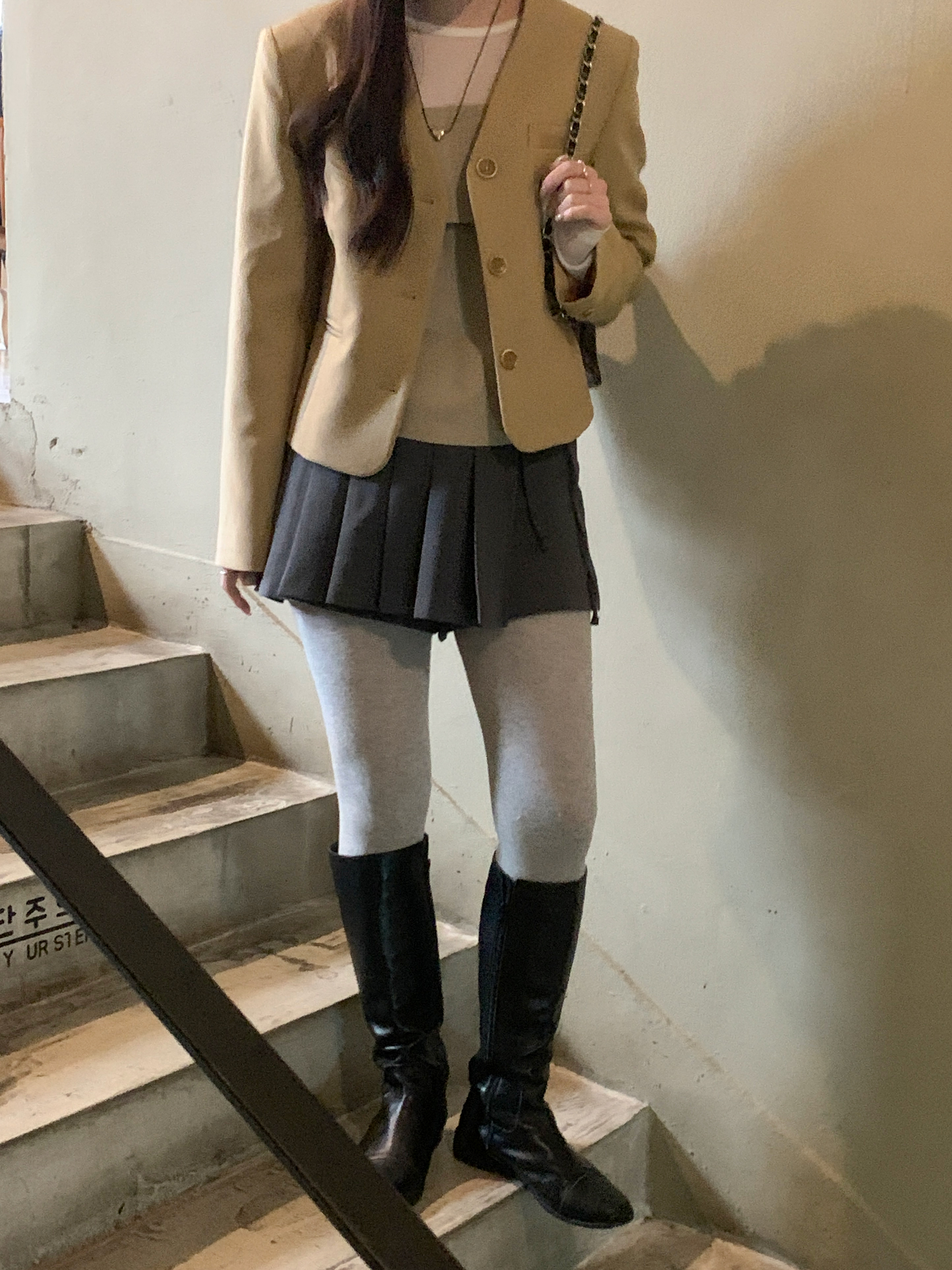 💕URBANE MADE💕 리본 플리츠 미니 스커트 치마바지 발레코어룩 (당일출고 2c) 상세 이미지 124