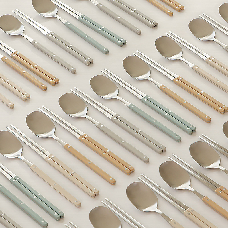 퀴진드마망 단아 4인 수저세트(숟가락+젓가락)