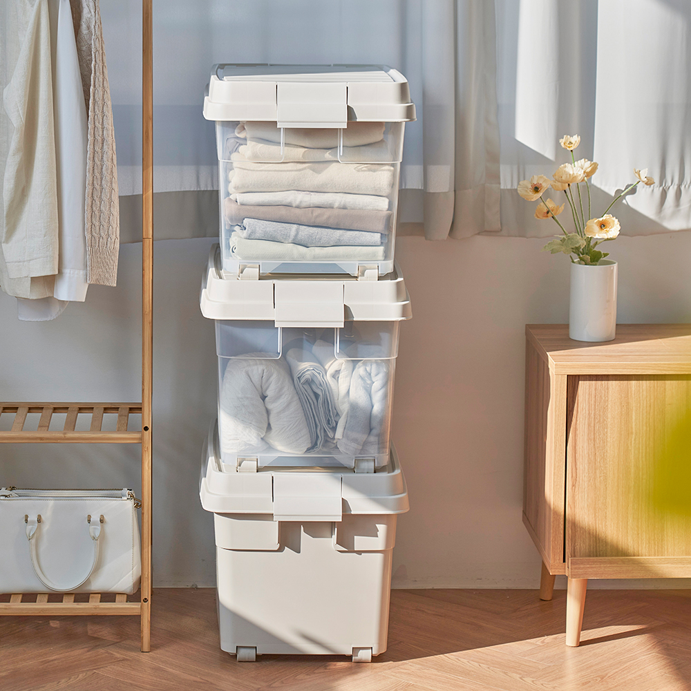 창신리빙 프랑코 퍼블릭 리빙박스 옷 정리함 60L