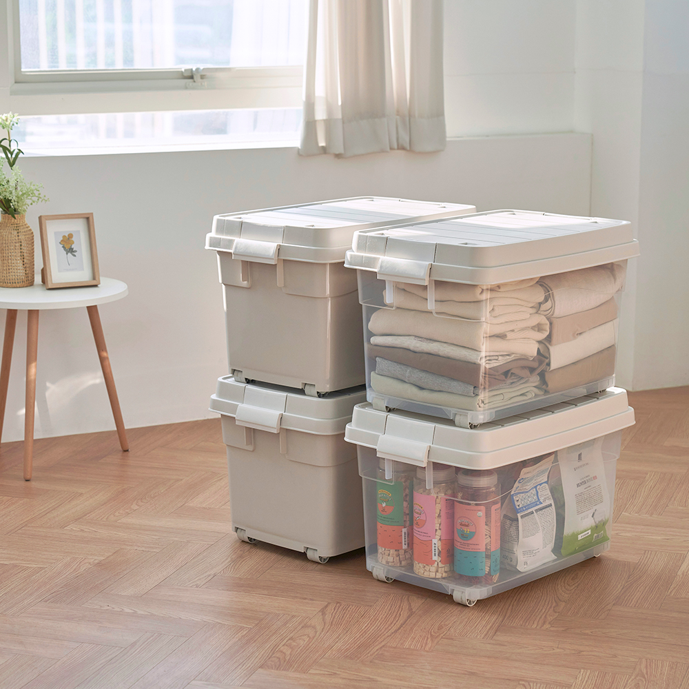 창신리빙 프랑코 퍼블릭 대형 플라스틱 리빙박스 60L 1개+1개