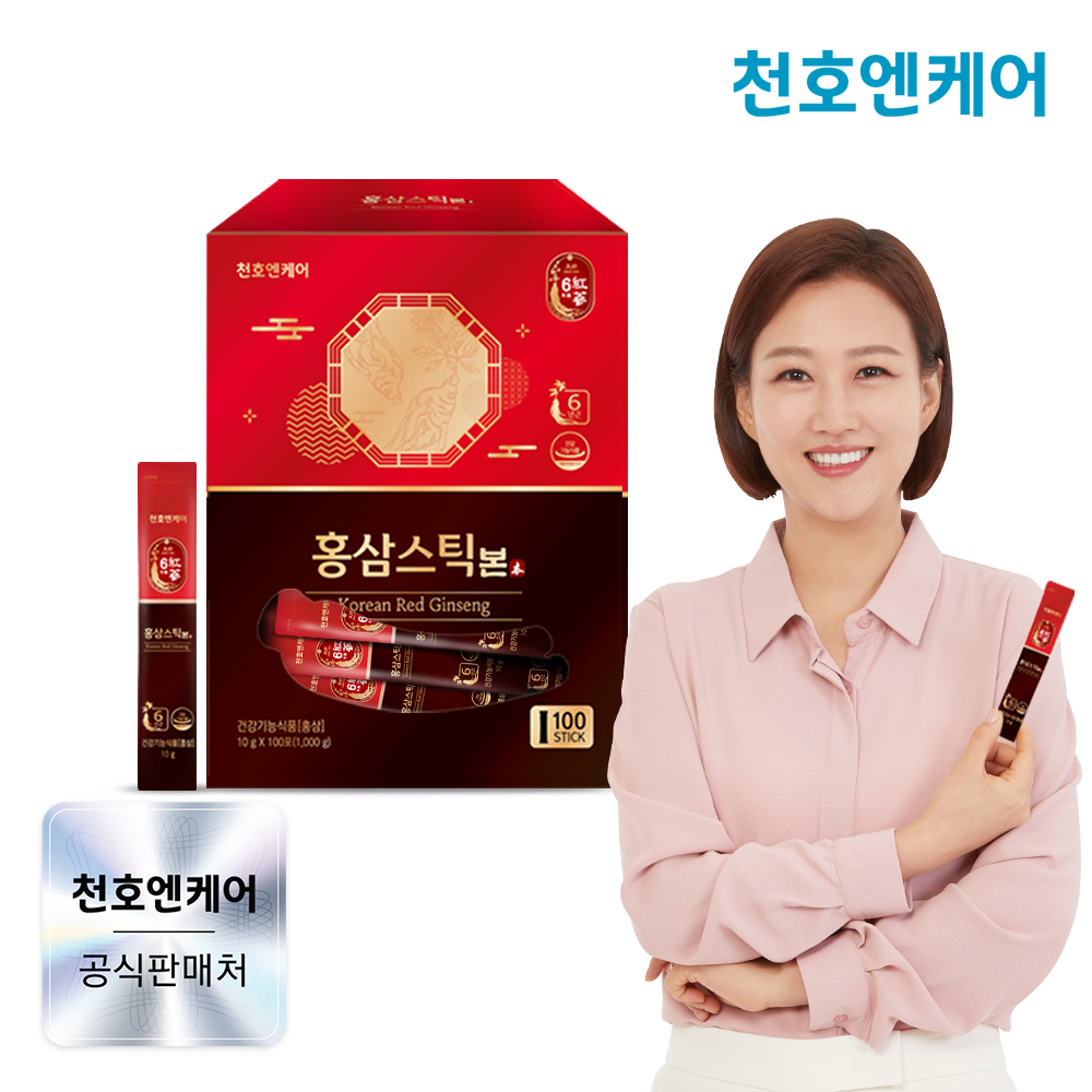 천호엔케어 강원도 6년근 홍삼정 진액 면역력 홍삼 스틱 본 대용량 100포