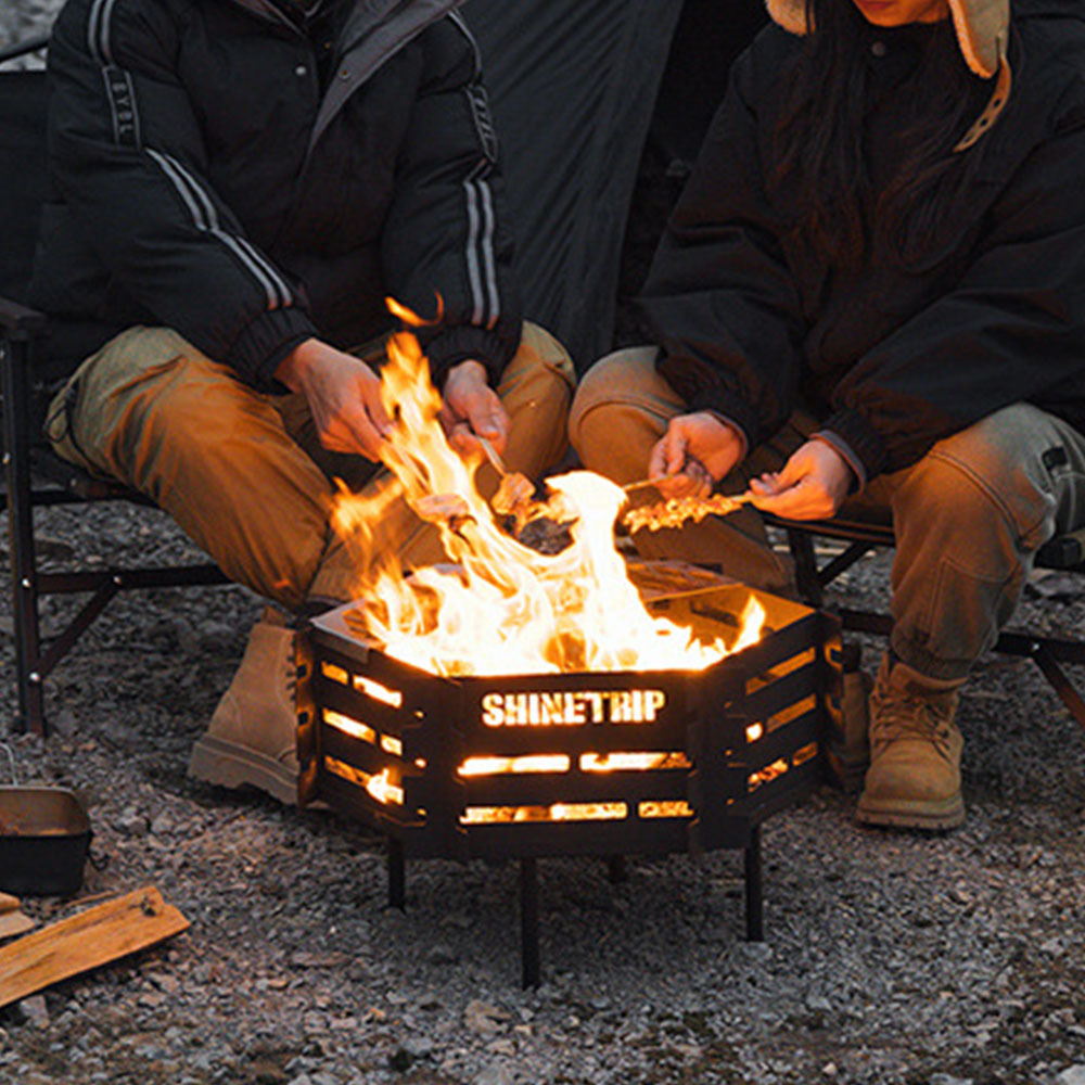 캠핑 화로대 바베큐 그릴 불멍 장작 육각 접이식
