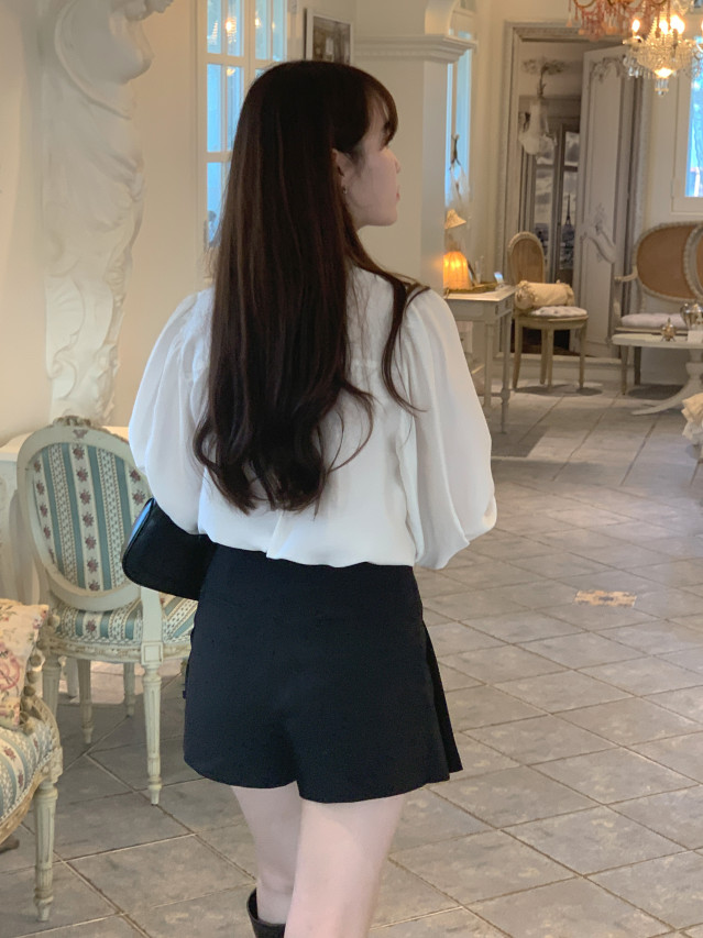 💕URBANE MADE💕 리본 플리츠 미니 스커트 치마바지 발레코어룩 (당일출고 2c) 상세 이미지 153