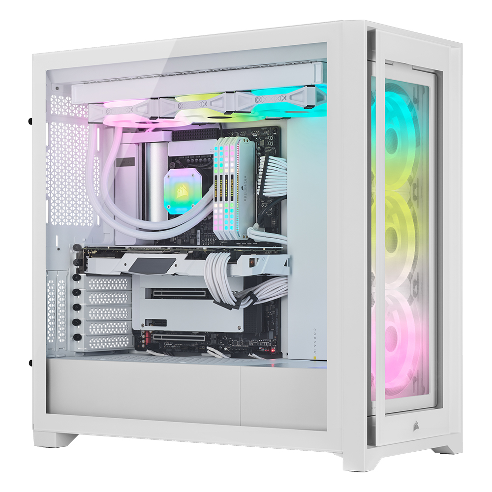 커세어 iCUE 5000X RGB QL Edition PC케이스 트루 화이트 - 상세 이미지 4