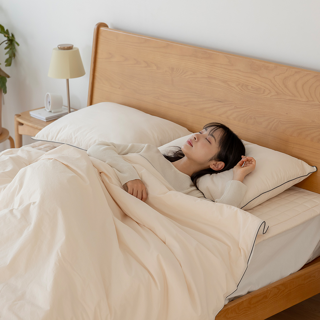 삼분의일 차렵이불 세트 호텔 모달 겨울 사계절 알러지케어 먼지없는 순면 기숙사