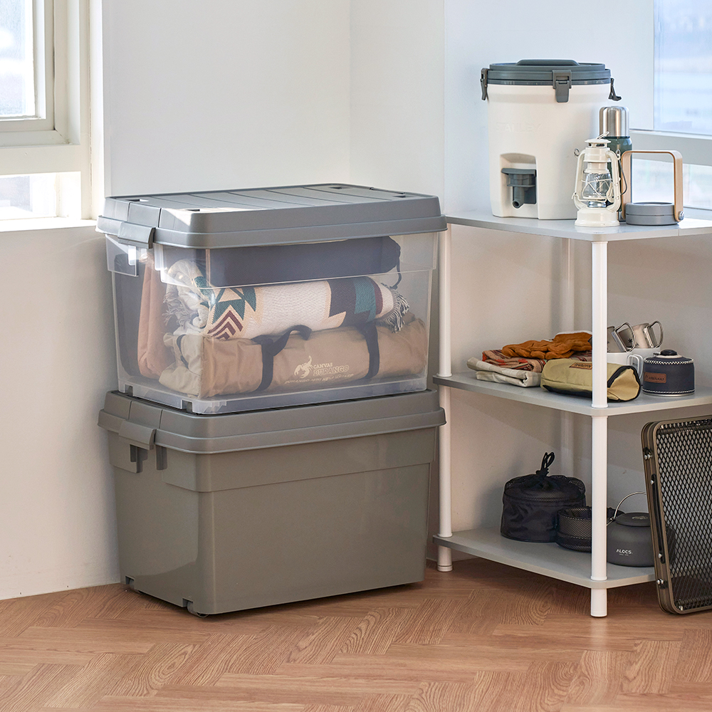 창신리빙 프랑코 퍼블릭 리빙박스 옷 정리함 60L