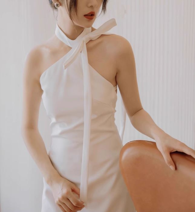 루나 리본 홀터넥 2부드레스 돌잔치원피스 - 상세 이미지 2