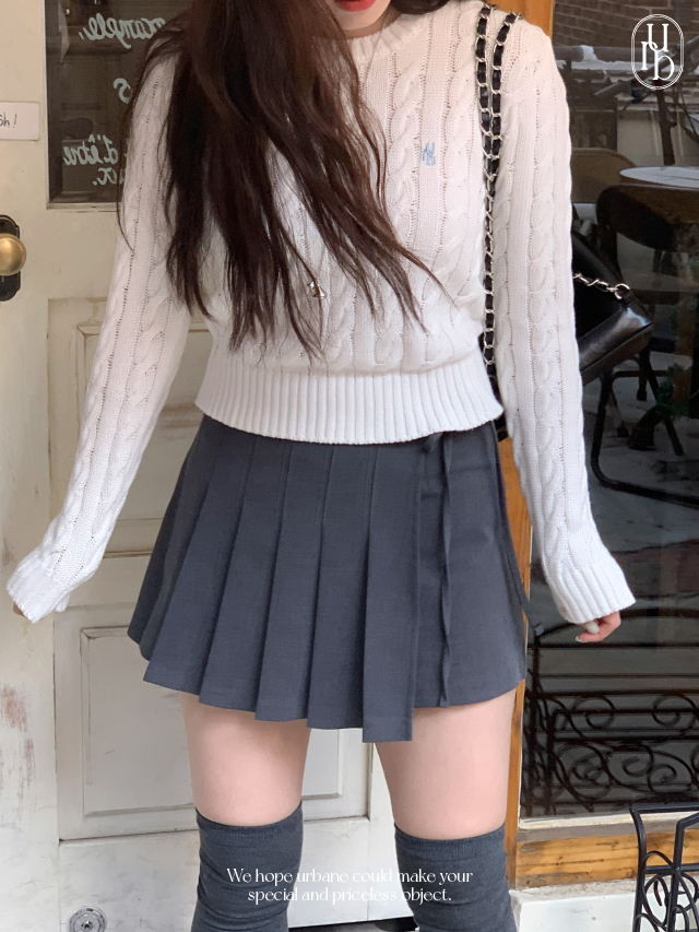 💕URBANE MADE💕 리본 플리츠 미니 스커트 치마바지 발레코어룩 (당일출고 2c) 상세 이미지 17