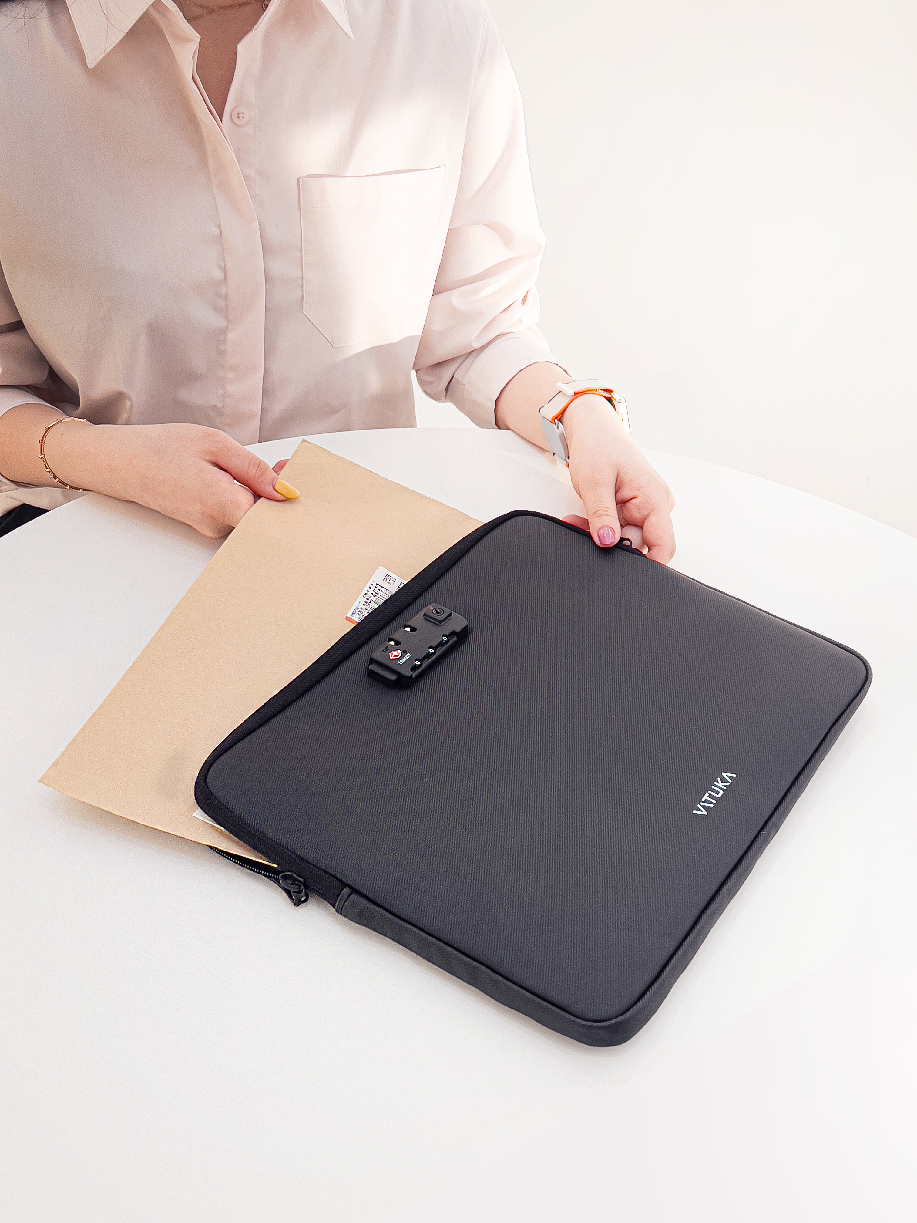 바투카 T7 시크릿 번호키 잠금장치 여행 파우치 자물쇠 파우치