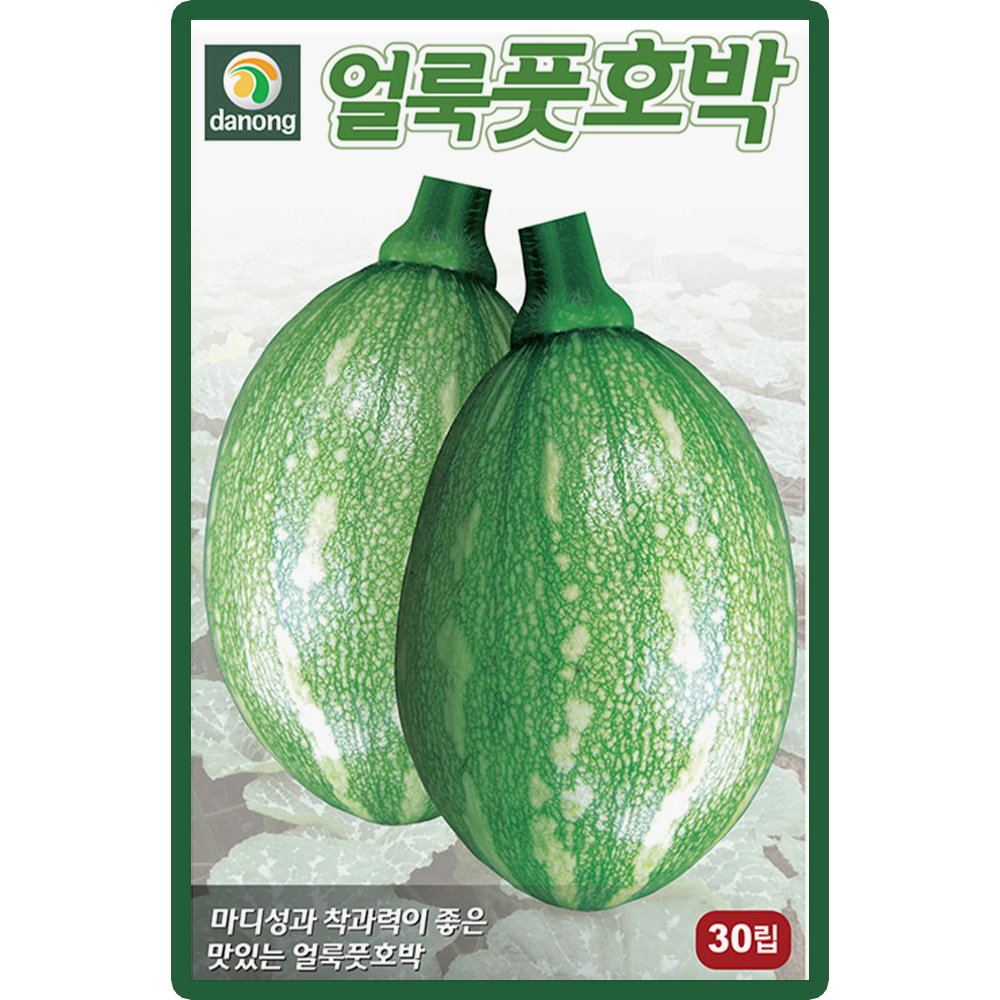 다농 얼룩풋호박 씨앗 30립 풋호박 씨 종자 : 씨앗농장몰