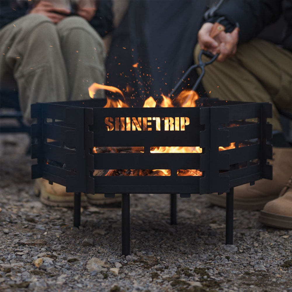 캠핑 화로대 바베큐 그릴 불멍 장작 육각 접이식