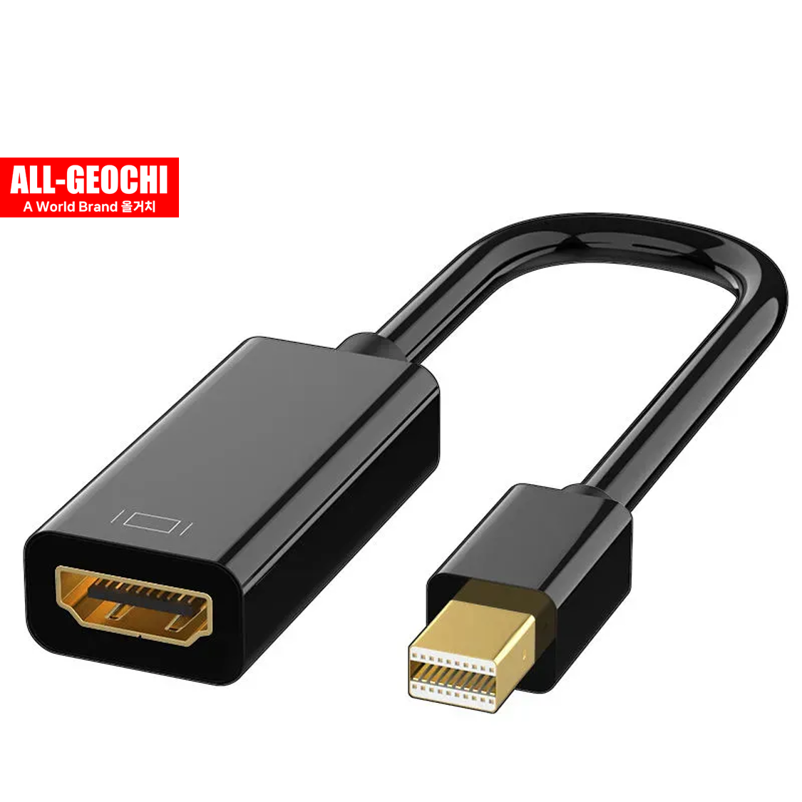 MINI DP to HDMI 젠더 컨버터 케이블 FHD 60Hz UHD 썬더볼트 화이트 - 상세 이미지 4