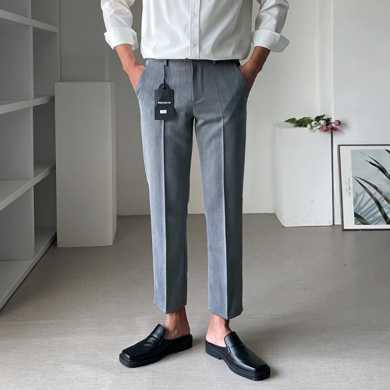 남자 노리 봄 가을 사계절 9부 10부 3타입 슬랙스 바지 - 상세 이미지 5