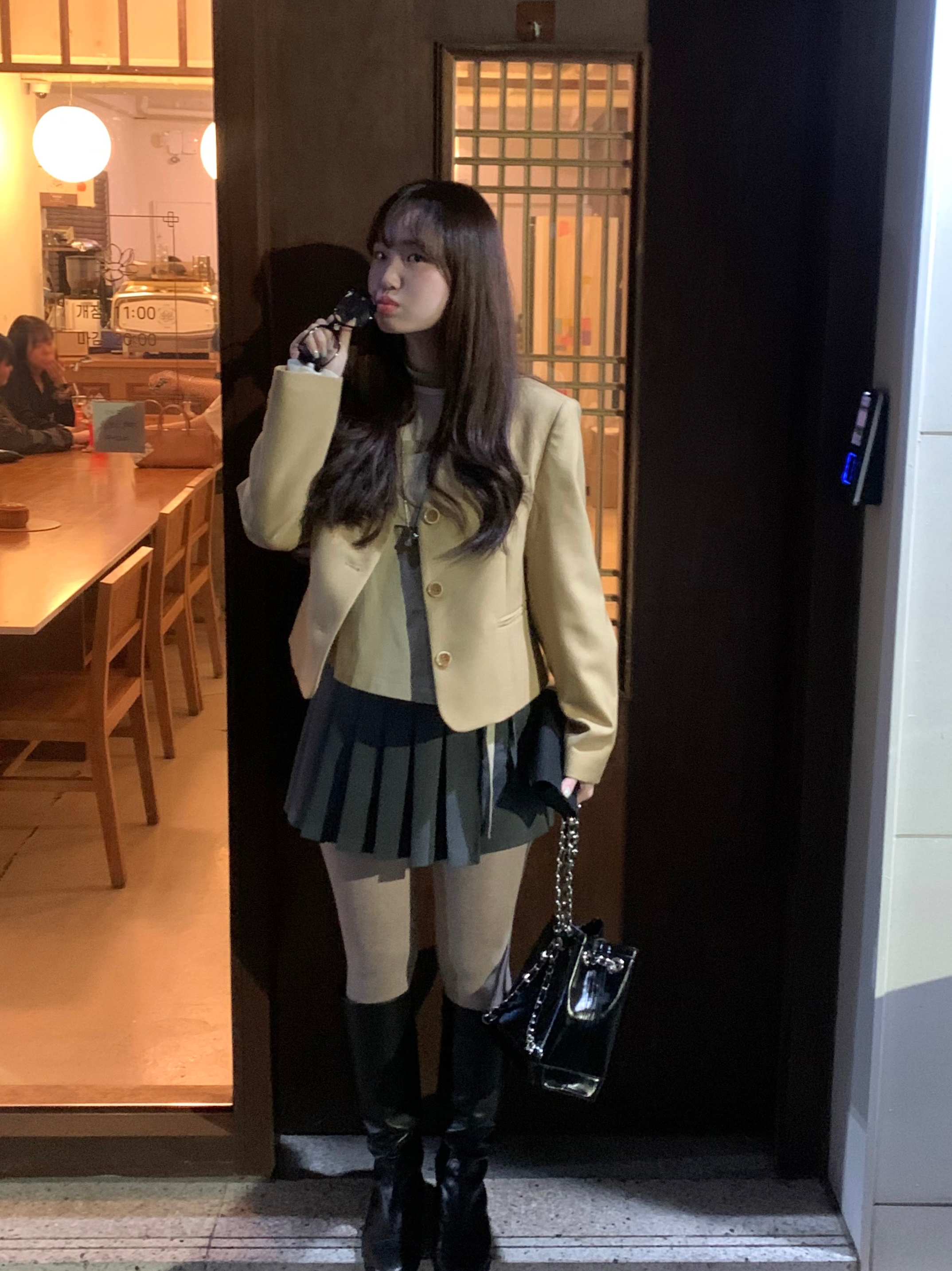 💕URBANE MADE💕 리본 플리츠 미니 스커트 치마바지 발레코어룩 (당일출고 2c) 상세 이미지 108