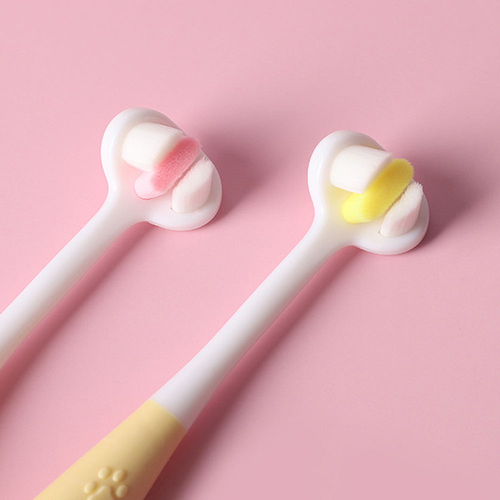 리치독스 강아지칫솔 미세모 고양이 반려동물 애견 입체 칫솔