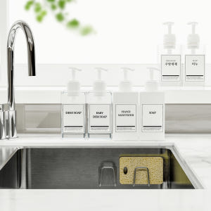 주방 세제디스펜서 세제통 싱크대 주방 샴푸통 리필용기 일반형 500ml ... 실사용 후기 | 효과 있을까? - 상품 이미지 3