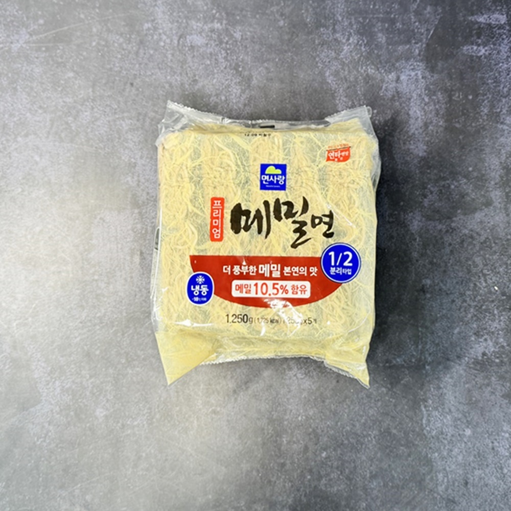 면사랑 메밀 모밀 국수 소바 프리미엄 메밀면 250g x 5개 1.25kg, 1개