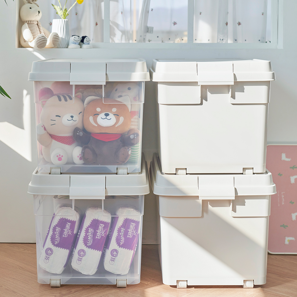 창신리빙 프랑코 퍼블릭 대형 플라스틱 리빙박스 90L 1개+1개