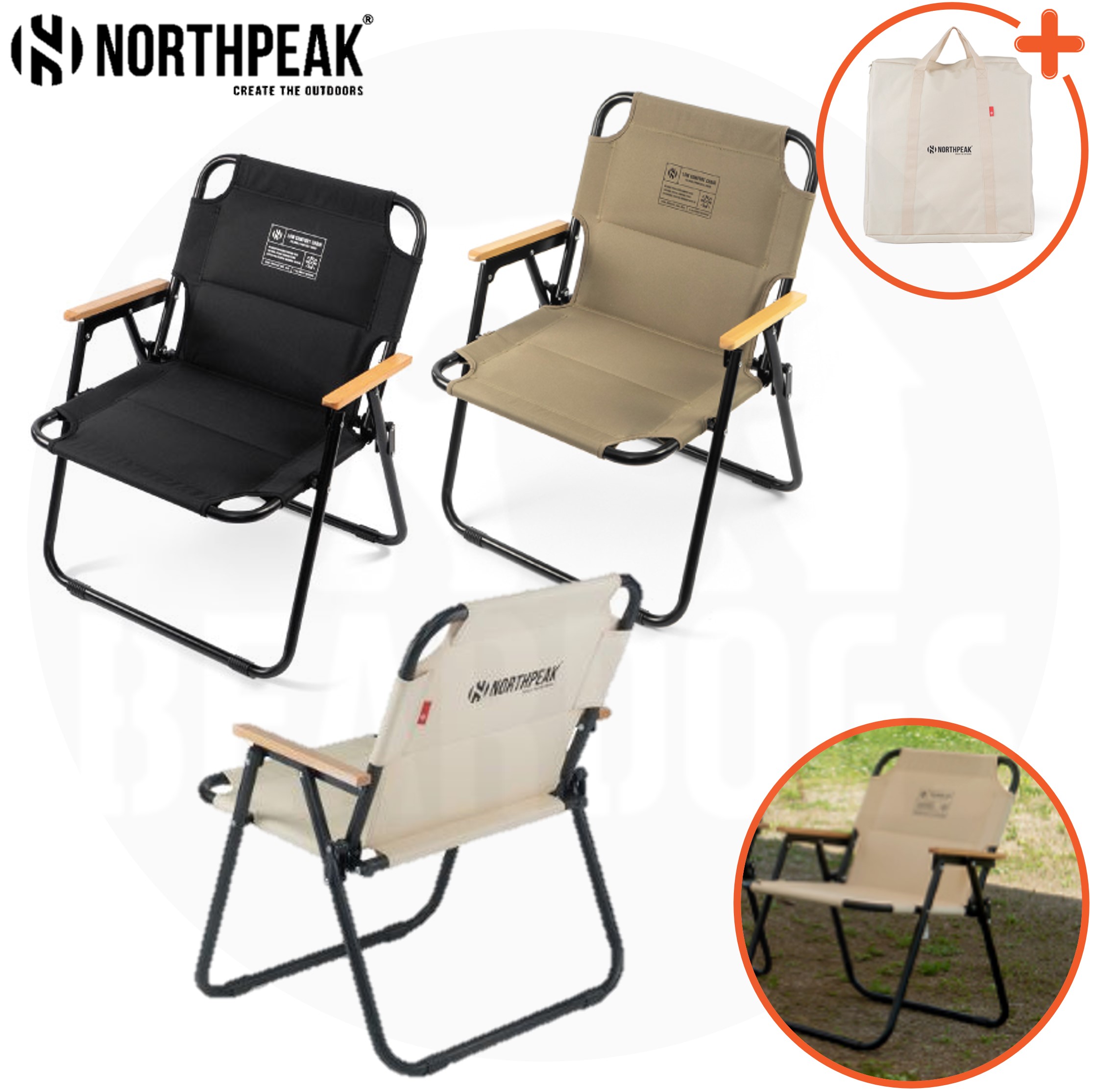 노스피크 로우 컴포트 체어 경량 의자 NOPK 캠핑