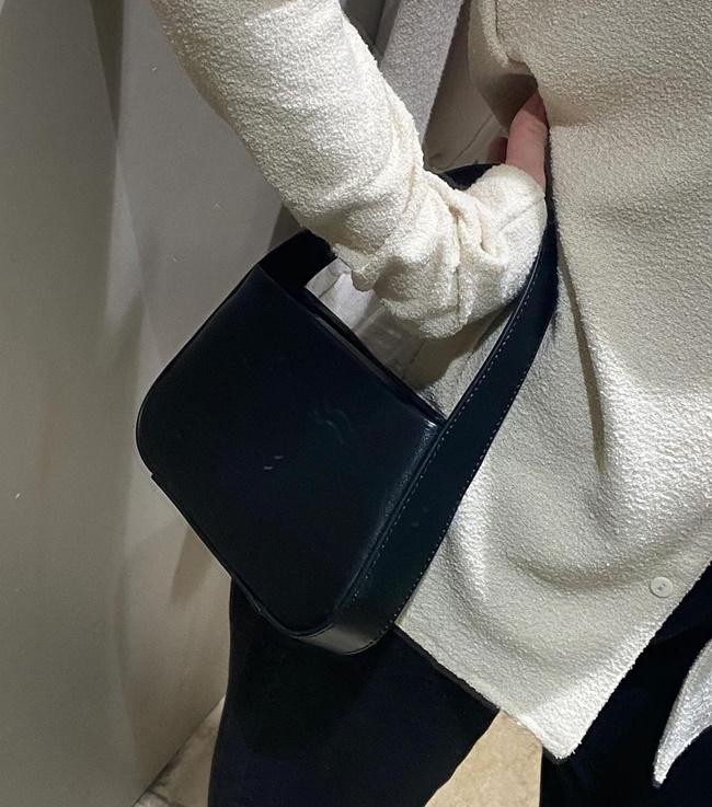 소가죽 스퀘어 미니 탑핸들 투웨이 버킷 토트백 여성 크로스 가방 이미지 4