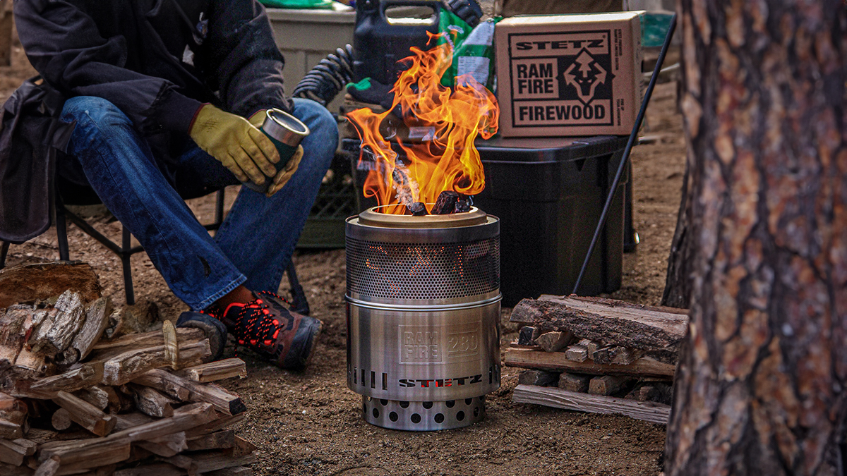 스테츠 램파이어 280 캠핑 화로대 불멍 휴대용 메쉬망 감성
