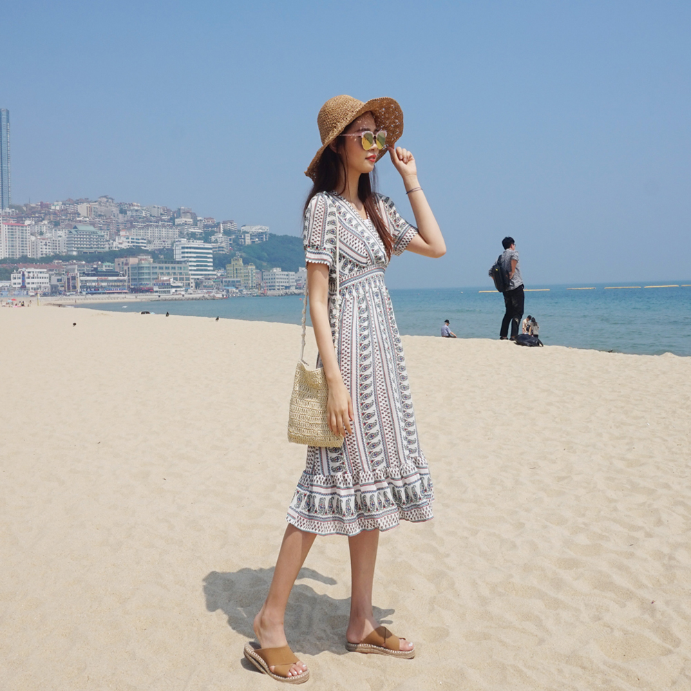 라탄 휴양지 챙넓은 밀짚모자 여성 버킷햇 썸머 벙거지 여자 여름모자 비치 플로피 라피아햇